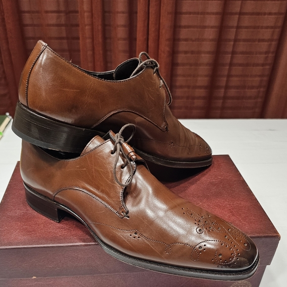 Mezlan Men\'s Brown Leather Dress Shoes main image 4
